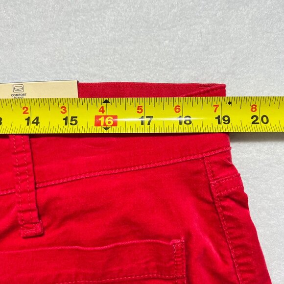 St. Johns Bay Women's Wide Leg Stretch Red Velvet Pants Sz 18P Comfort Waist NWT - Picture 7 of 10